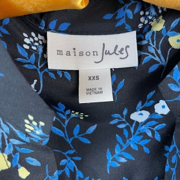 NWT Maison Jules Ditsy Delight Floral Midi Dress Size XXS - Picture 5 of 6